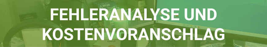 Fehleranalyse und Kostenvoranschlag Fehleranalyse und Kostenvoranschlag